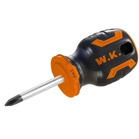 Wokin Ph2 Stubby Phillips Screwdriver With Magnetic Tip 200261